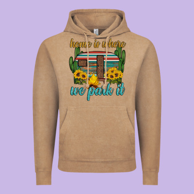 Home Is Where We Park It Vintage Hoodie Designed By Artiststas