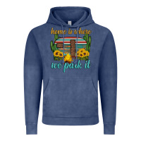 Vintage Denim home is where we park it Vintage Hoodie - Artiststas