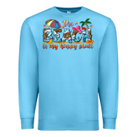 Ocean Blue the beach is my happy place Premium Sweatshirt - NancyCooperArtShop