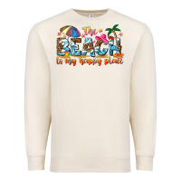 Sandshell the beach is my happy place Premium Sweatshirt - NancyCooperArtShop
