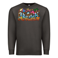 Smoke the beach is my happy place Premium Sweatshirt - NancyCooperArtShop