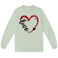 Matcha valentines day heart Long Sleeve Tee - MaliasSmallBusiness