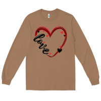 Toasted Coconut valentines day heart Long Sleeve Tee - MaliasSmallBusiness