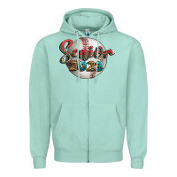 Seafoam baseball senior 2023 Zipper Hoodie - BundleAndBundleShop
