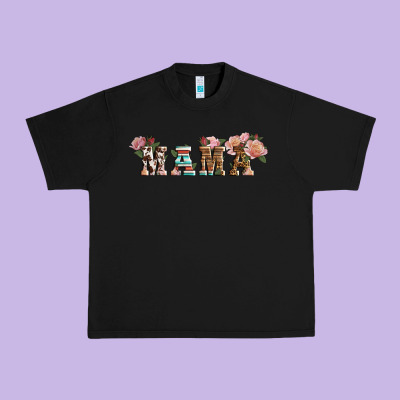 Western Floral Mama Urban Heavy Tee Designed By Lillyallendesigns
