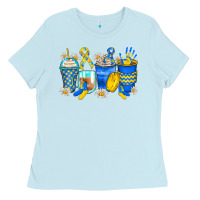 Baby Blue down syndrome coffee cups Ladies Tee - Zillion Design Studio