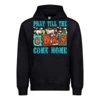 Black pray till the cows come home olivia Urban Hoodie - OliviaCreatesArt