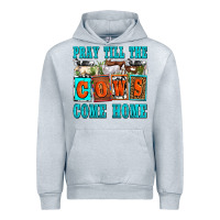 Heather Grey pray till the cows come home olivia Urban Hoodie - OliviaCreatesArt