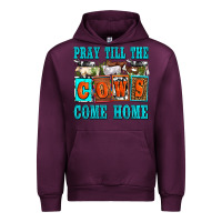 Mauve Wine pray till the cows come home olivia Urban Hoodie - OliviaCreatesArt