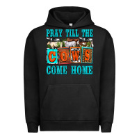 Pigment Black pray till the cows come home olivia Urban Hoodie - OliviaCreatesArt