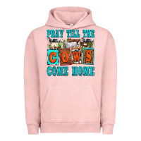 Pigment Salmon pray till the cows come home olivia Urban Hoodie - OliviaCreatesArt