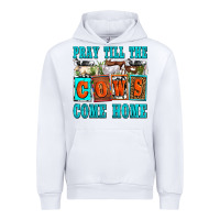 White pray till the cows come home olivia Urban Hoodie - OliviaCreatesArt
