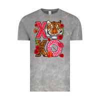 Cloud Rock xoxo with tiger Vintage Tee - NancyCooperArtShop