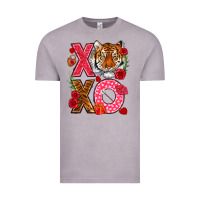 Vintage Zinc xoxo with tiger Vintage Tee - NancyCooperArtShop