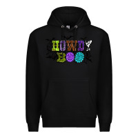 Black Halloween howdy boo Premium Hoodie - NancyCooperArtShop