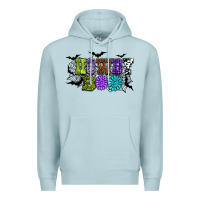 Blue Mist Halloween howdy boo Premium Hoodie - NancyCooperArtShop