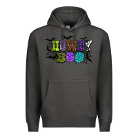 Charcoal Heather Halloween howdy boo Premium Hoodie - NancyCooperArtShop