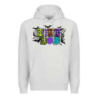 Dove Grey Halloween howdy boo Premium Hoodie - NancyCooperArtShop