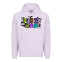 Lilac Halloween howdy boo Premium Hoodie - NancyCooperArtShop