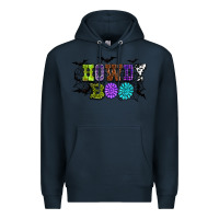 Navy Halloween howdy boo Premium Hoodie - NancyCooperArtShop