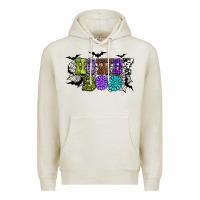 Oatmeal Heather Halloween howdy boo Premium Hoodie - NancyCooperArtShop