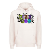 Pale Pink Halloween howdy boo Premium Hoodie - NancyCooperArtShop