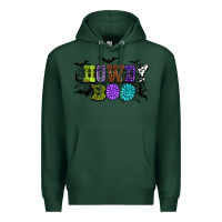 Sports Green Halloween howdy boo Premium Hoodie - NancyCooperArtShop