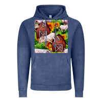 Vintage Denim Mama And Baby Pig Vintage Hoodie - BundleAndBundleShop