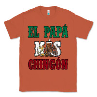 Copper El Papa Mas Chingon Mexican Flag Classic Tee - Jasminsmagicworld