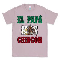Lilac El Papa Mas Chingon Mexican Flag Classic Tee - Jasminsmagicworld