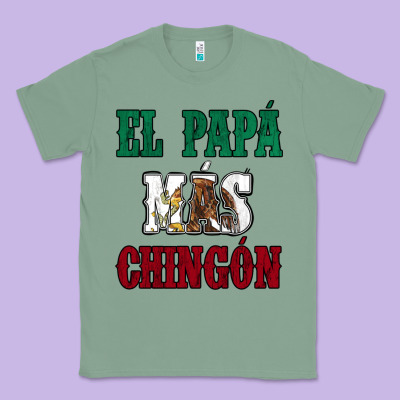 El Papa Mas Chingon Mexican Flag Classic Tee Designed By Jasminsmagicworld