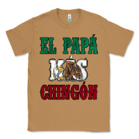 Toasted Coconut El Papa Mas Chingon Mexican Flag Classic Tee - Jasminsmagicworld
