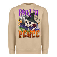 Mushroom Read in peace Halloween Heavyweight Sweatshirt - NancyCooperArtShop