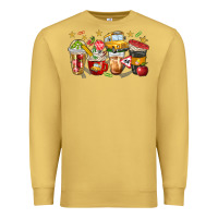 Antique Gold school bus coffee cups Premium Sweatshirt - NancyCooperArtShop