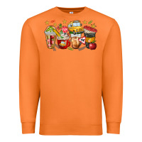 Carrot school bus coffee cups Premium Sweatshirt - NancyCooperArtShop
