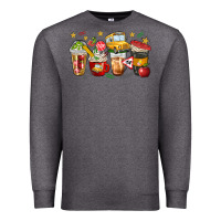 Charcoal Heather school bus coffee cups Premium Sweatshirt - NancyCooperArtShop