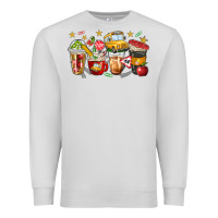 Dove Grey school bus coffee cups Premium Sweatshirt - NancyCooperArtShop