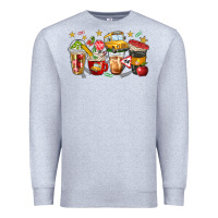 Heather Grey school bus coffee cups Premium Sweatshirt - NancyCooperArtShop