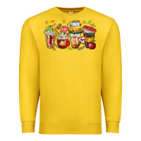Lemon school bus coffee cups Premium Sweatshirt - NancyCooperArtShop