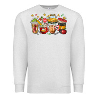 Oatmeal Heather school bus coffee cups Premium Sweatshirt - NancyCooperArtShop
