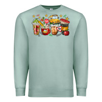 Seafoam school bus coffee cups Premium Sweatshirt - NancyCooperArtShop