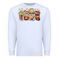 White school bus coffee cups Premium Sweatshirt - NancyCooperArtShop