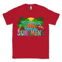 Red My Favorite Coloris Sunshine Classic Tee - CowhideDigitalArt