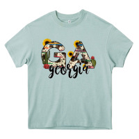 Arona georgia state cowhide serape cactus Heavy Core Tee - RanaPortraitStore