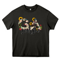 Asphalt georgia state cowhide serape cactus Heavy Core Tee - RanaPortraitStore