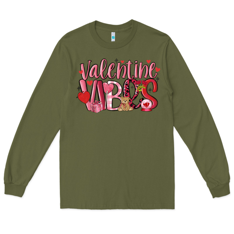 Valentine Vibes Long Sleeve Tee by MaliasSmallBusiness | Teevron