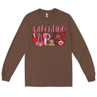 Chestnut valentine vibes Long Sleeve Tee - MaliasSmallBusiness