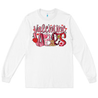 White valentine vibes Long Sleeve Tee - MaliasSmallBusiness