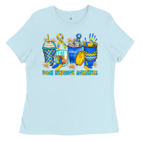 Down Syndrome Coffee Cups Ladies Tee | Teevron
