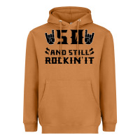 50 Birthday Rock Heavyweight Hoodie | Teevron
